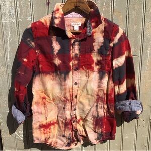 Cat & Jack Boy’s Tie-Dye Button Down Shirt